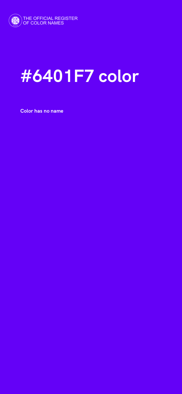 #6401F7 color image
