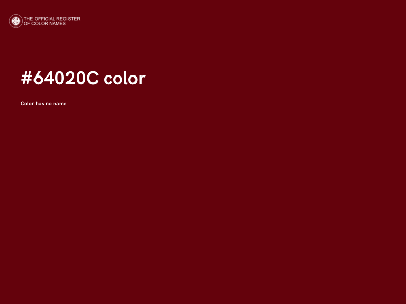 #64020C color image