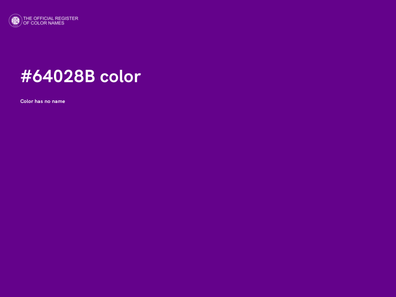 #64028B color image