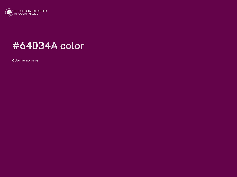 #64034A color image