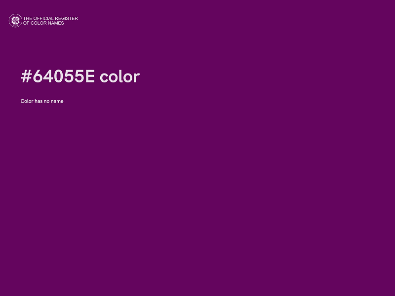 #64055E color image