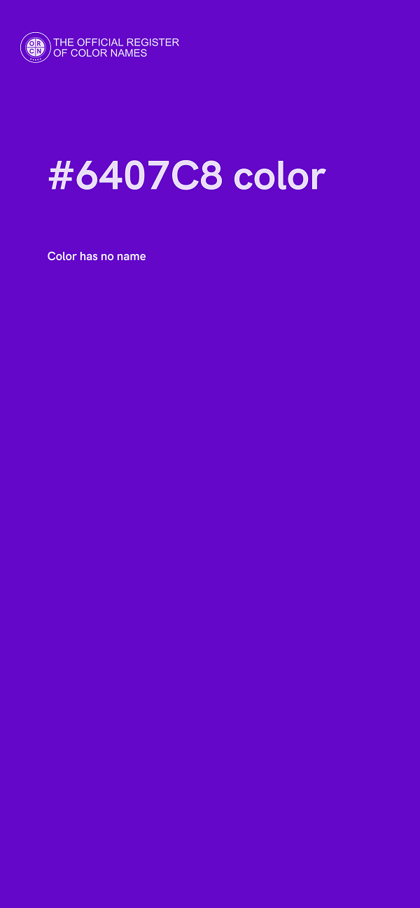 #6407C8 color image
