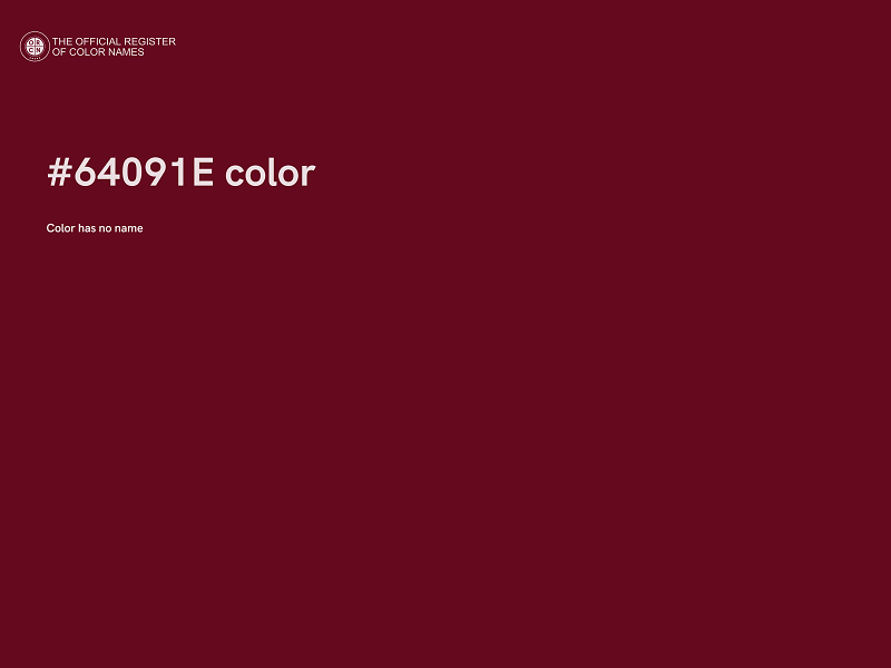 #64091E color image