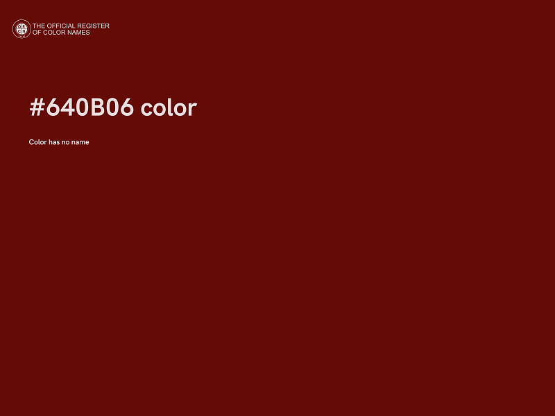 #640B06 color image