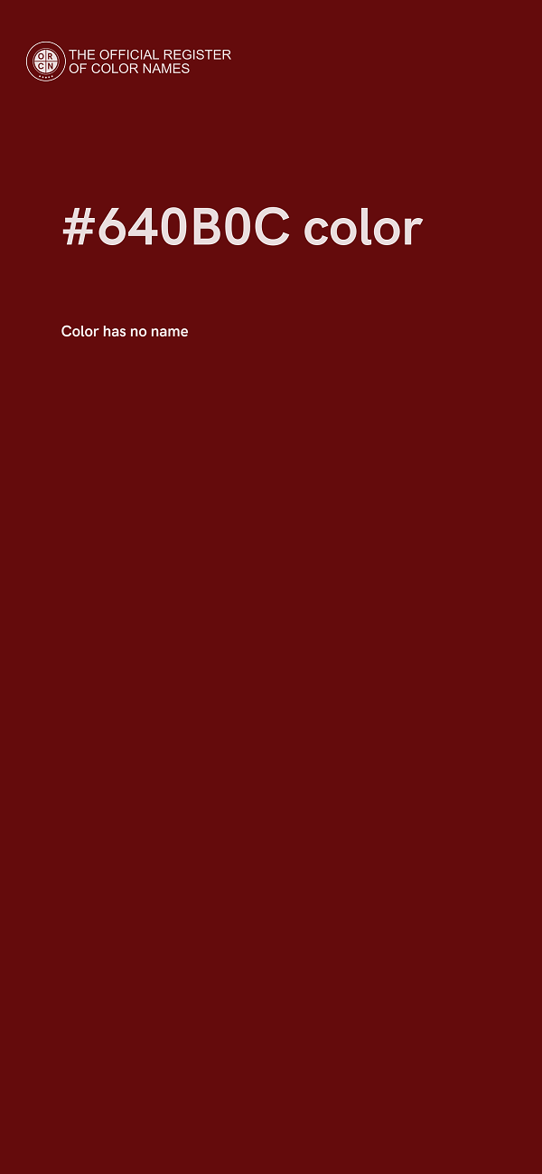 #640B0C color image