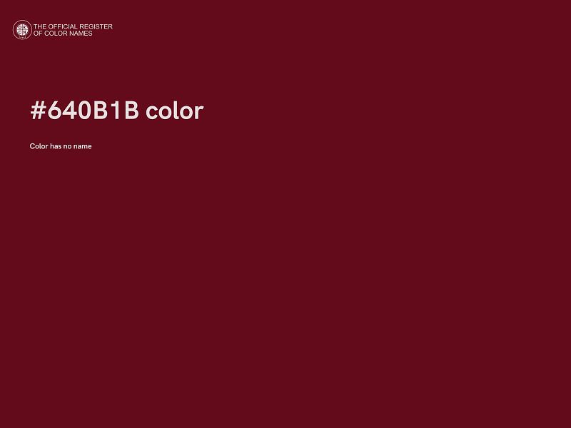 #640B1B color image