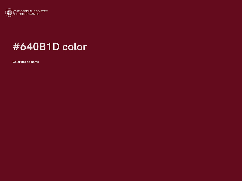 #640B1D color image