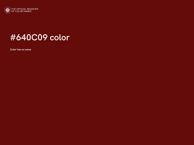 #640C09 color image