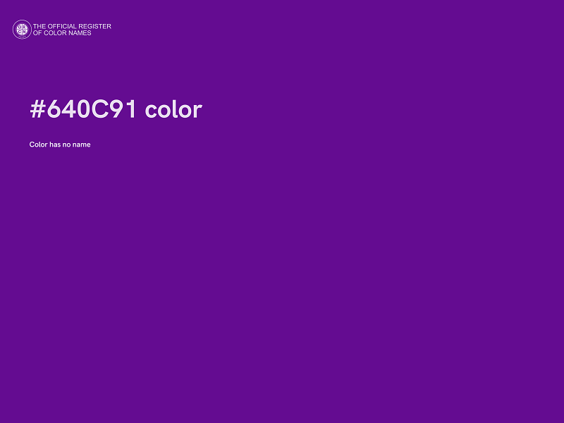 #640C91 color image