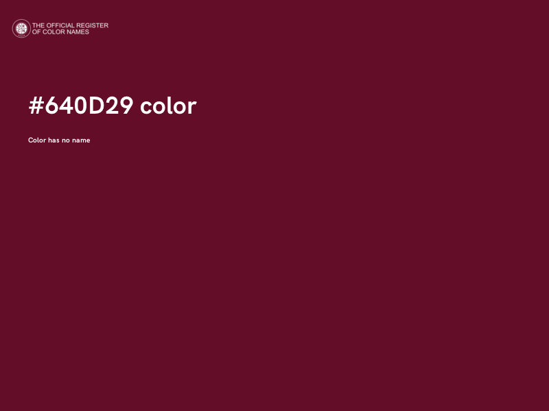 #640D29 color image