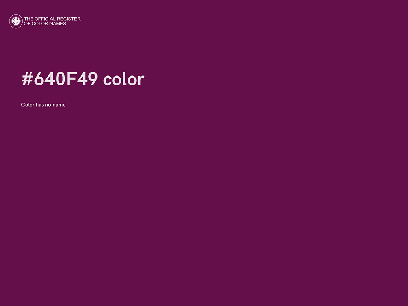 #640F49 color image