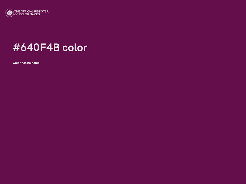 #640F4B color image