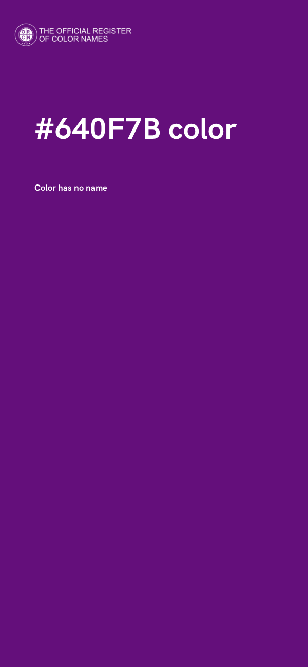 #640F7B color image