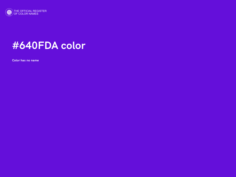 #640FDA color image
