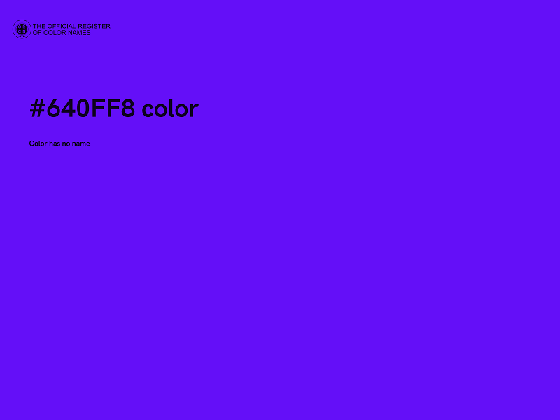 #640FF8 color image