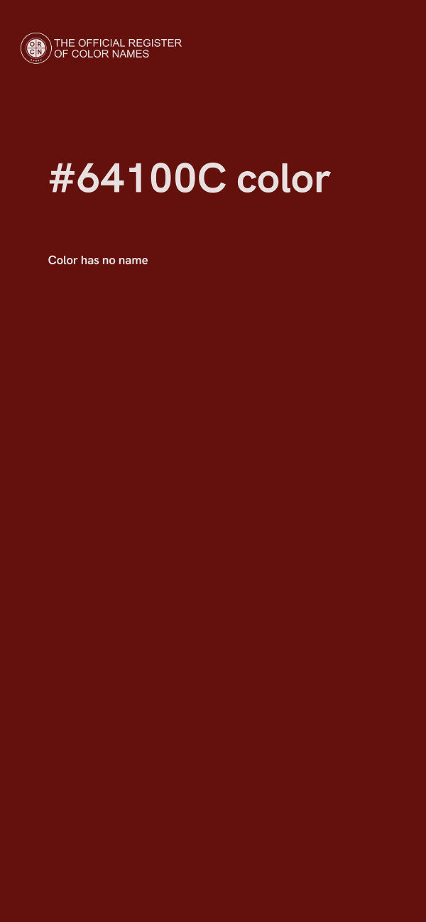 #64100C color image