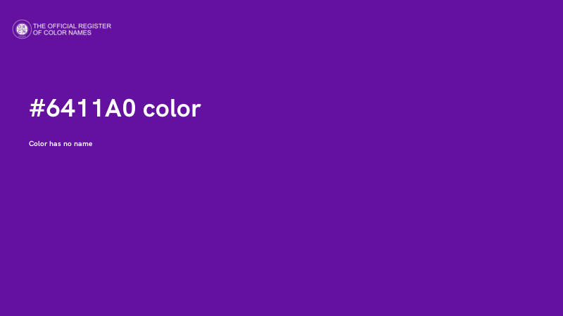 #6411A0 color image