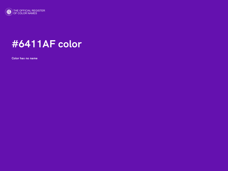 #6411AF color image