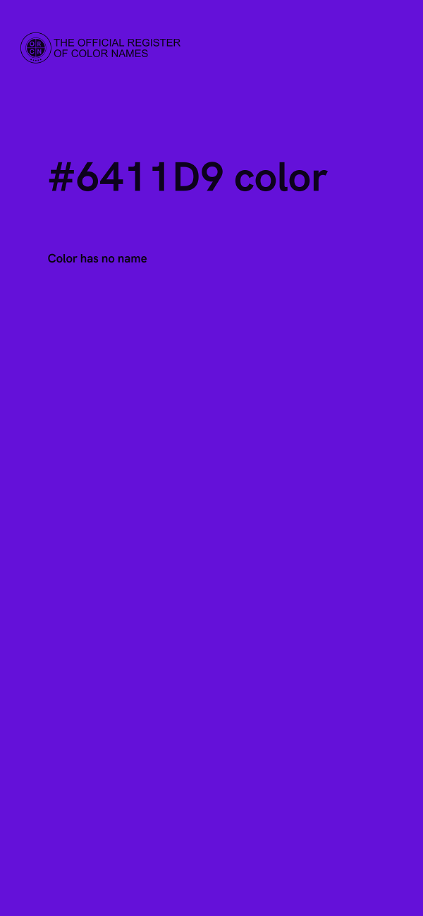 #6411D9 color image