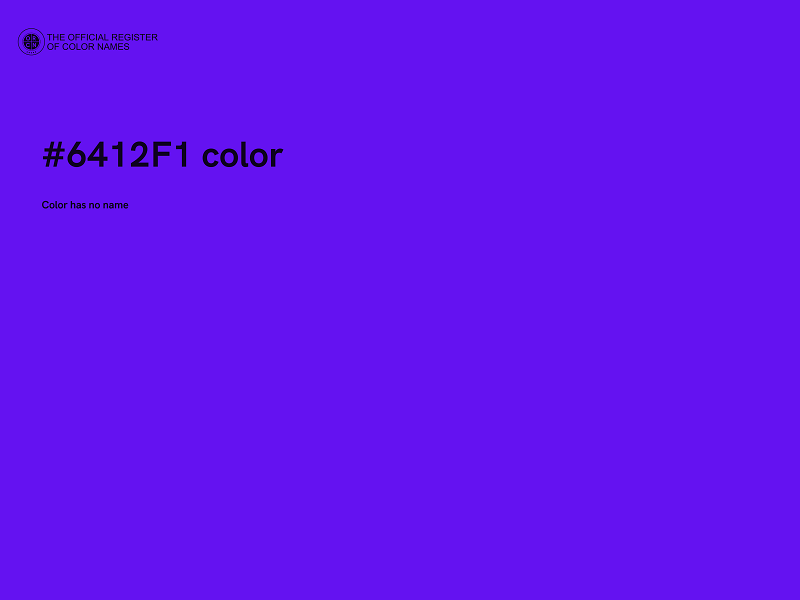 #6412F1 color image