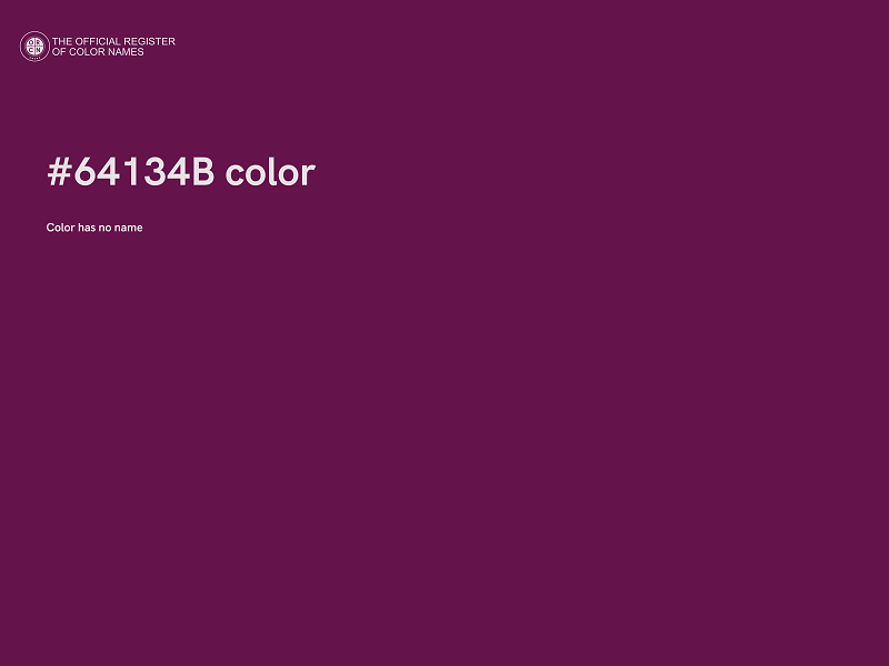 #64134B color image