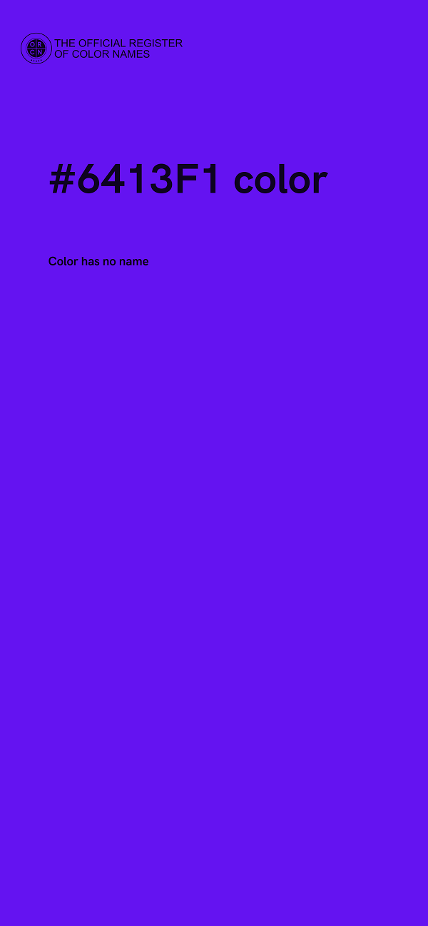 #6413F1 color image