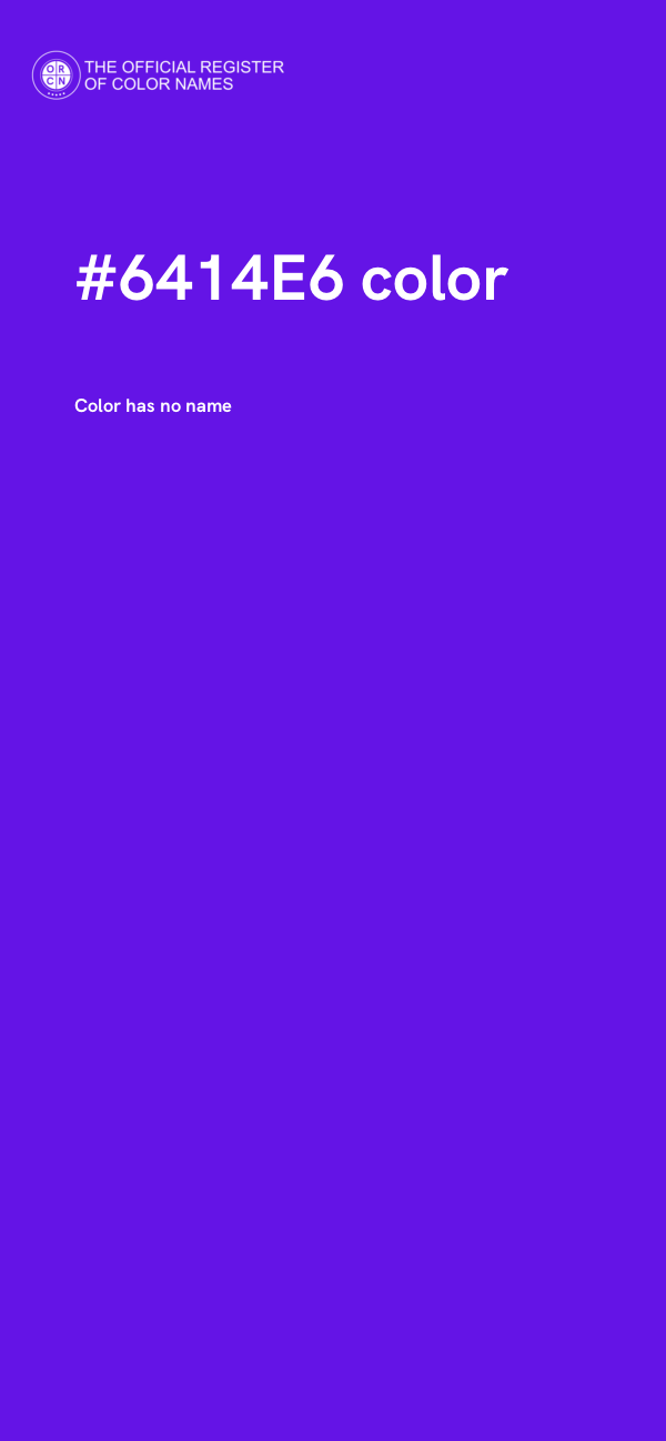 #6414E6 color image