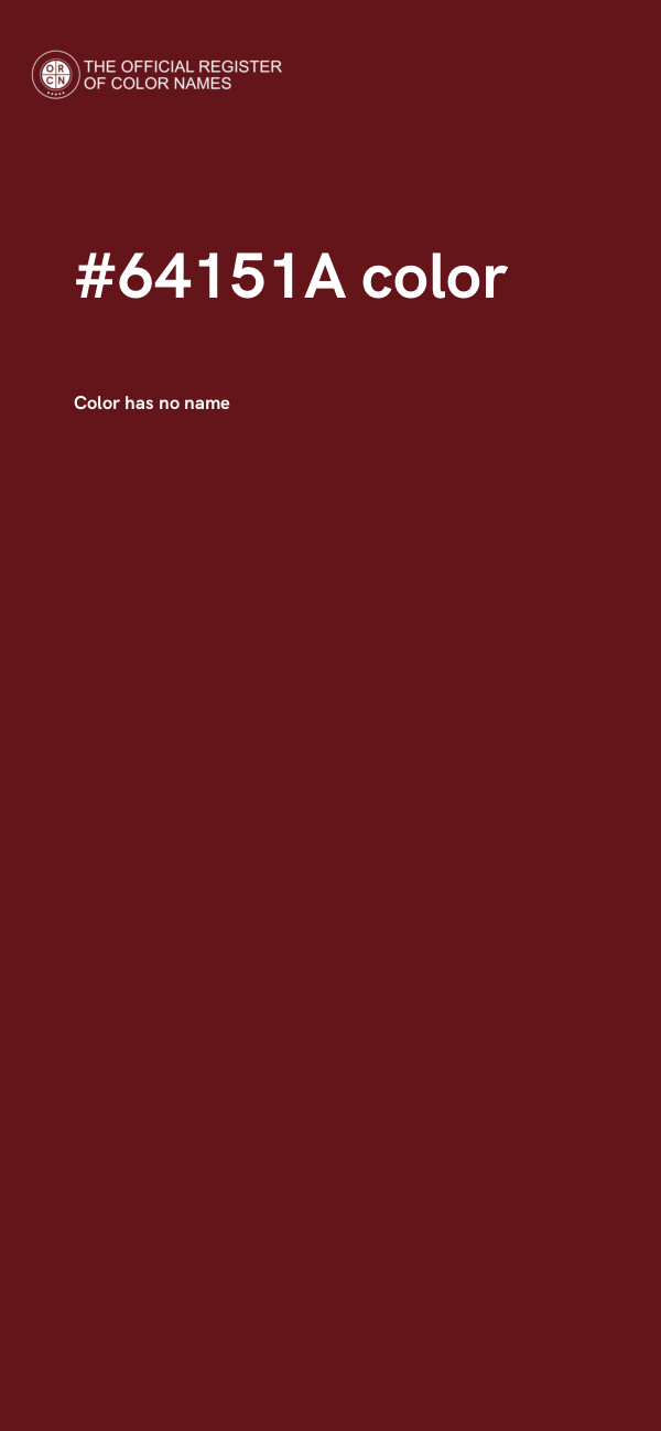 #64151A color image