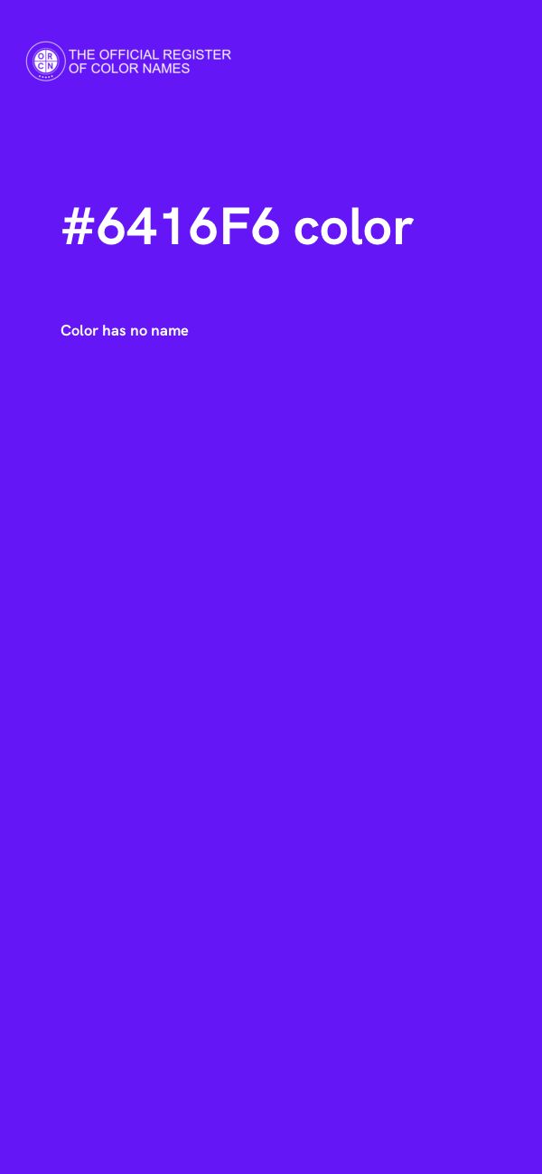 #6416F6 color image