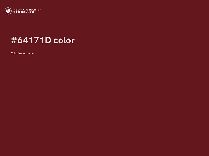 #64171D color image