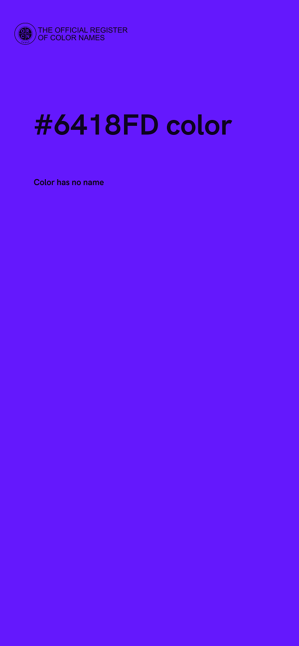 #6418FD color image