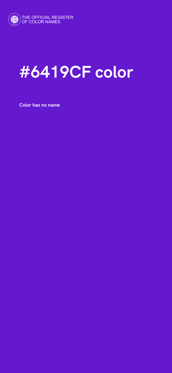 #6419CF color image