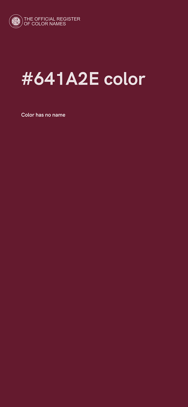 #641A2E color image