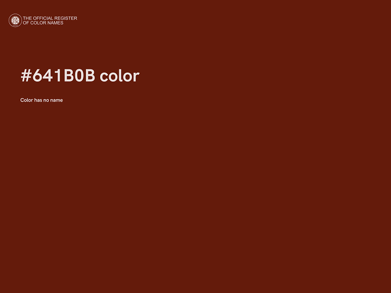 #641B0B color image