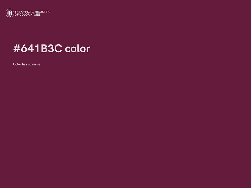 #641B3C color image