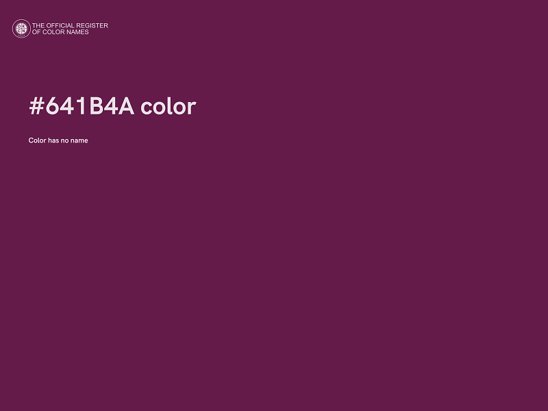 #641B4A color image