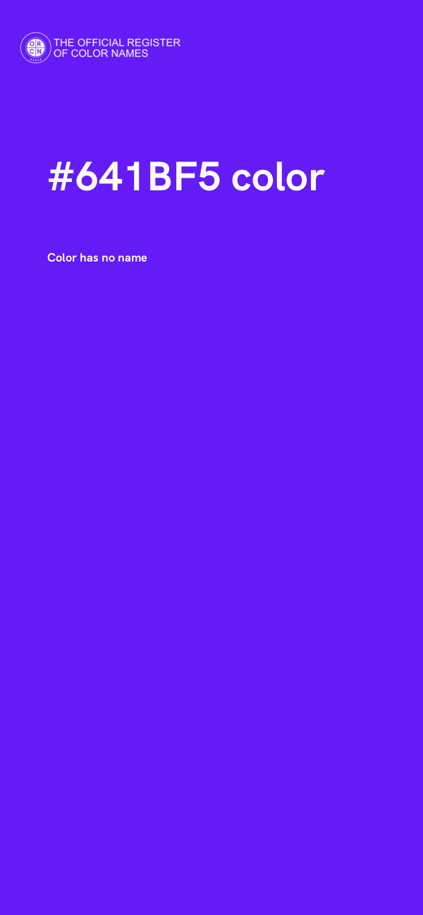 #641BF5 color image