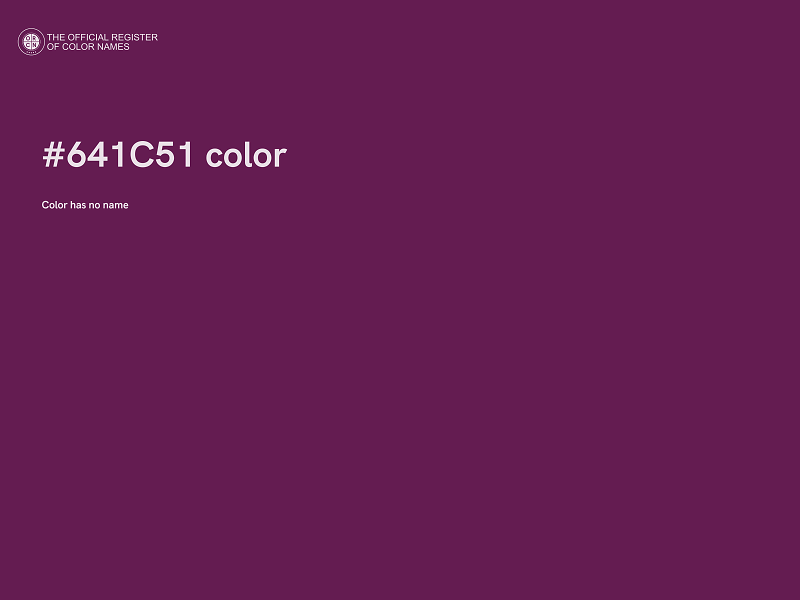 #641C51 color image