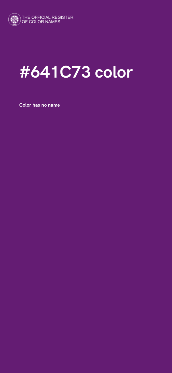 #641C73 color image