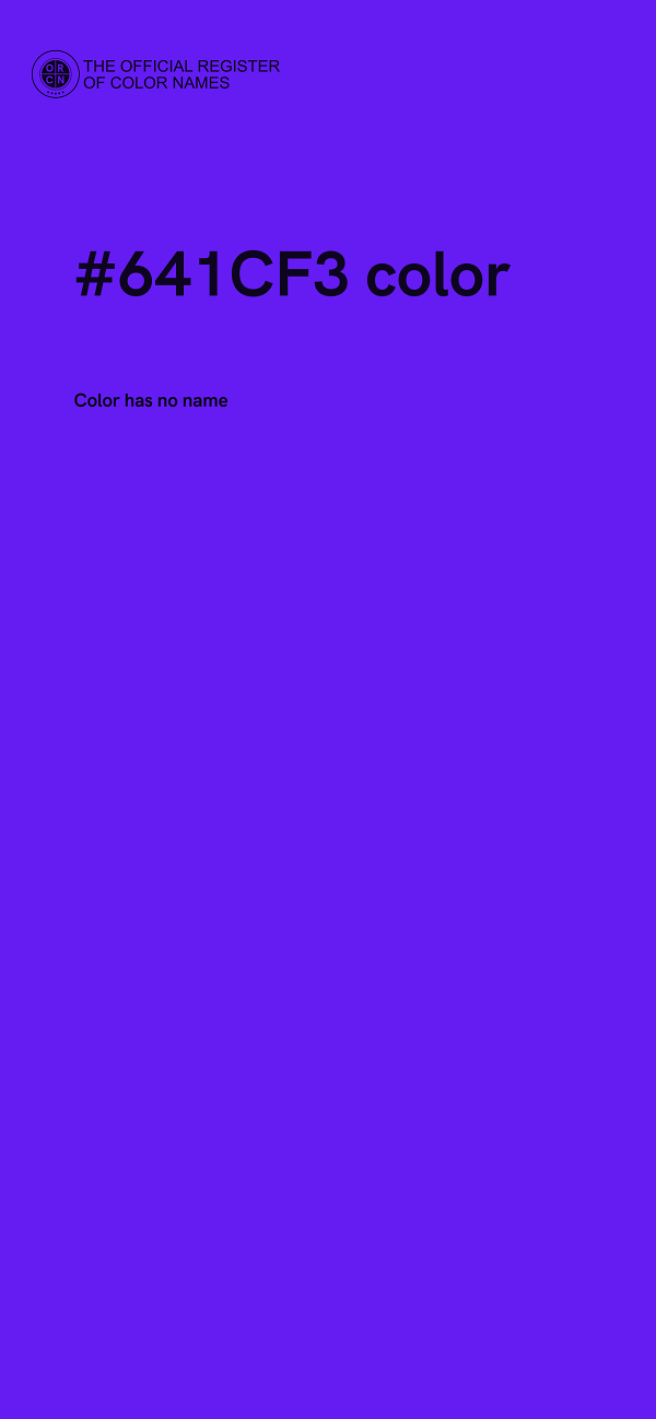 #641CF3 color image