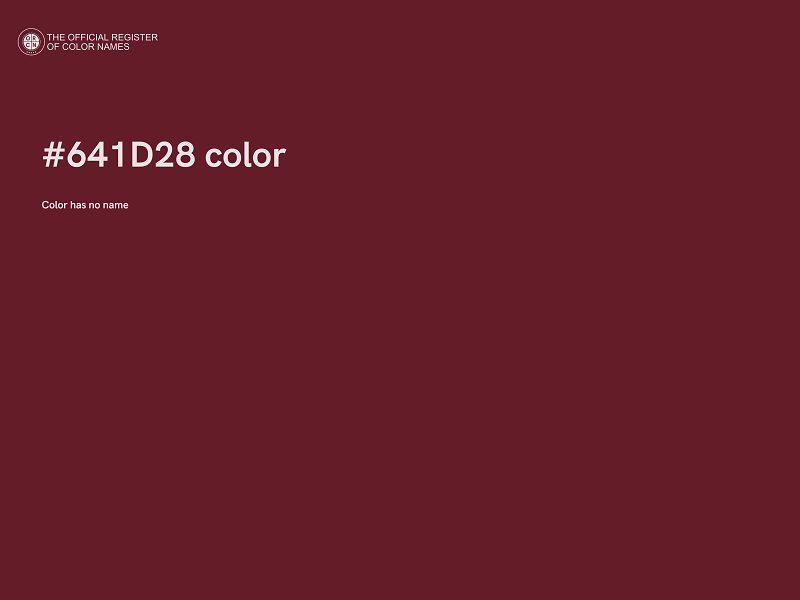 #641D28 color image