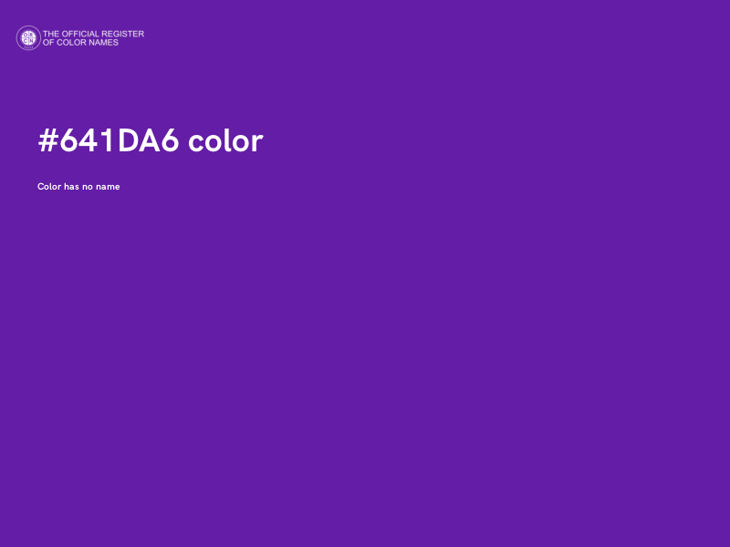 #641DA6 color image