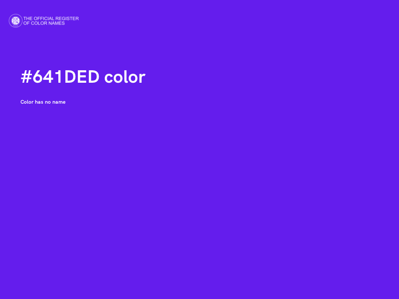 #641DED color image