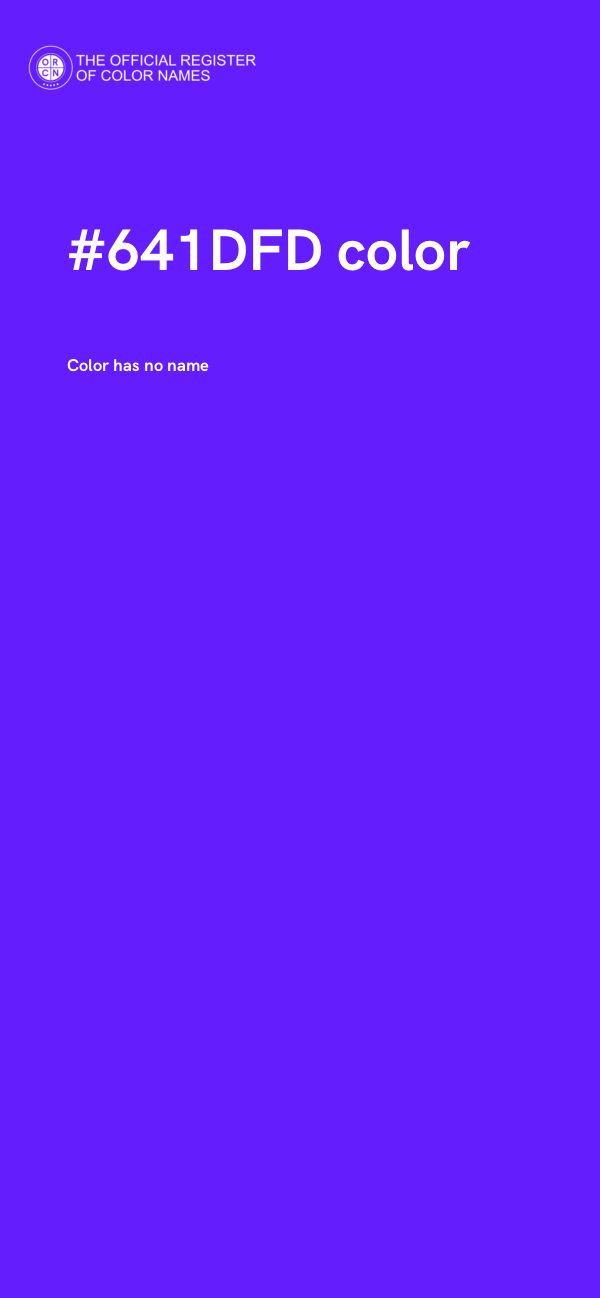 #641DFD color image