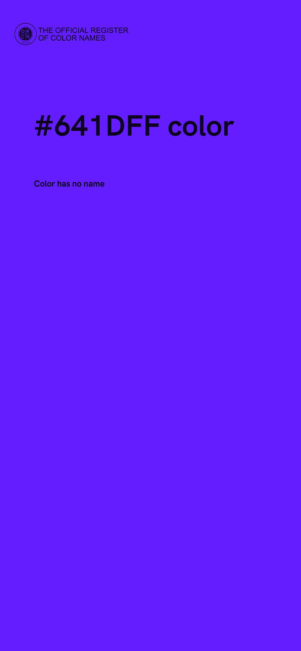 #641DFF color image