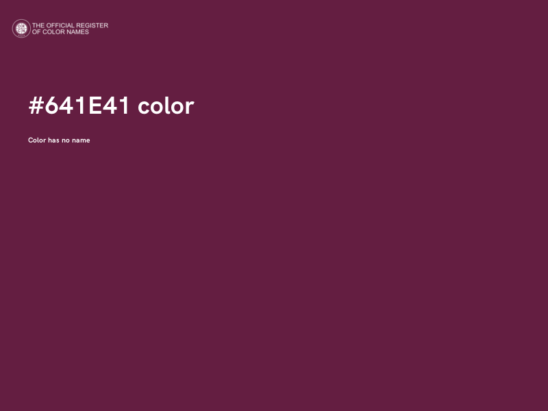 #641E41 color image
