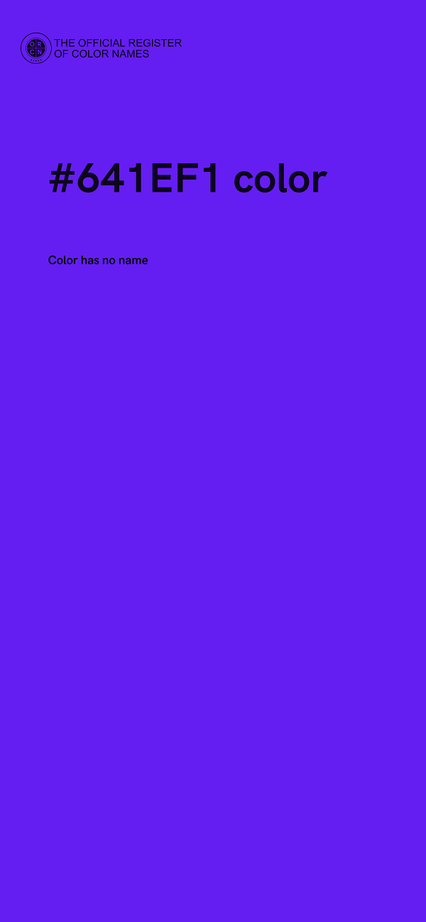 #641EF1 color image