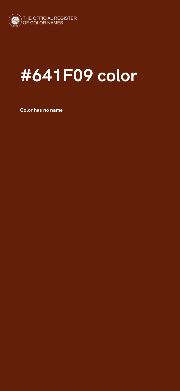 #641F09 color image