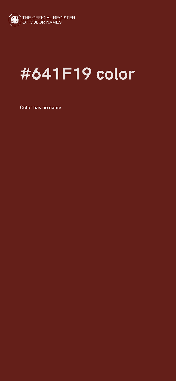 #641F19 color image