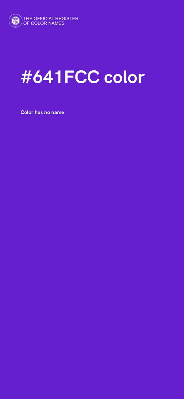 #641FCC color image